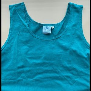 Mill Valley Cotton Tank cotton green women Large pre shrunk EUC soft